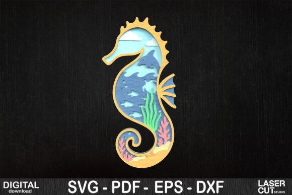 3D Seahorse Laser Cutting Wall Decor Review