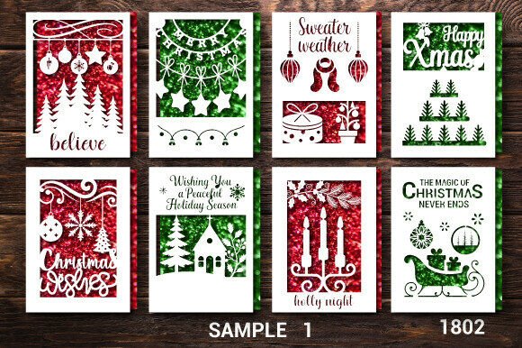 3D SVG Christmas Gift Card Bundle Layer1802 Review
