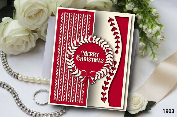 3D SVG Christmas Wreath Gift Card Review