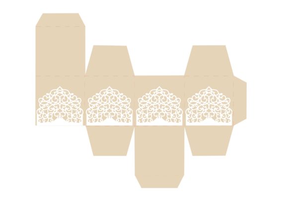 Arabescos Wedding Box: 3D SVG Shapes for Brands