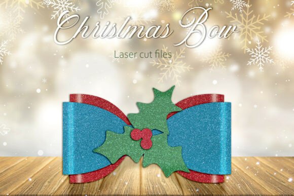 Christmas Bow Svg: 3D SVG for Festive Web Design