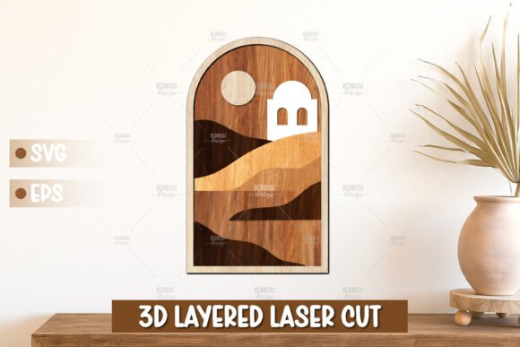 Desert Dome 3D Laser Cutting Wall Decor