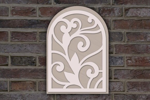 Floral Branch Layered SVG for Laser Cutting Wall Decor
