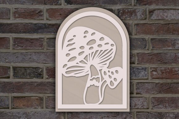 Fungi SVG for Laser Cutting Wall Decor