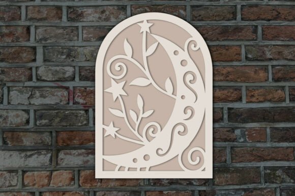 Laser Cutting Wall Decor: Floral Moon SVG Review