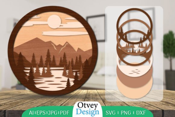 Sunset Mountain 3D Layered Lasercut: A Designer’s Review