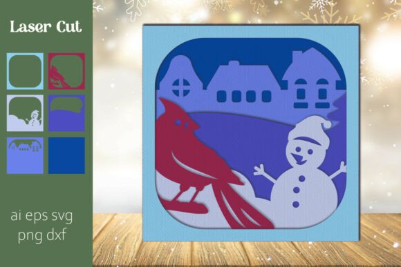 Winter Laser Cutting: Shadow Box SVG Review